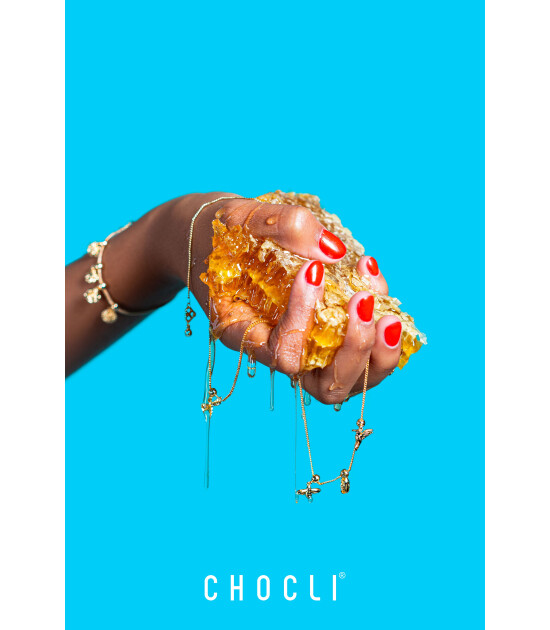 Chocli Altın Kaplama Kolye & Bileklik Charm (18 Ayar) // V