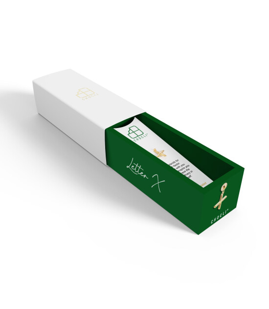 Chocli 18 Ayar Altın Kaplama Charm Harf - X