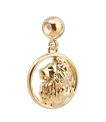 Chocli 18 Ayar Altın Kaplama Charm - Aslan Burcu