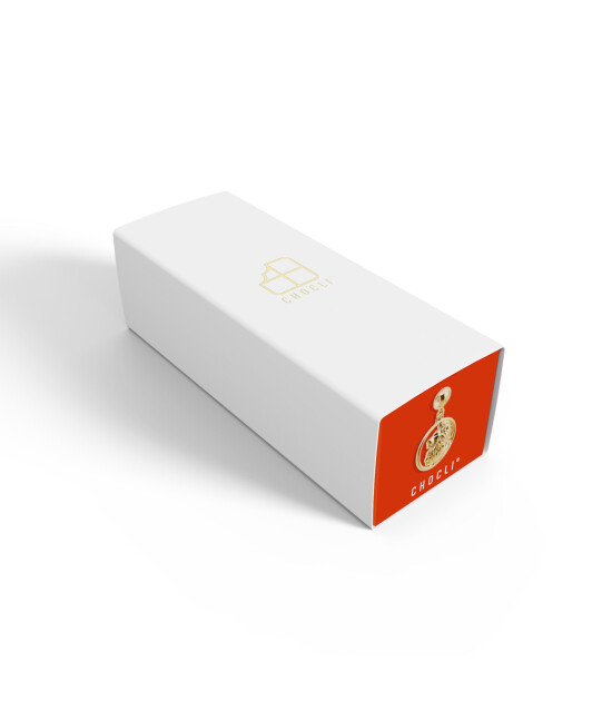 Chocli 18 Ayar Altın Kaplama Charm - Aslan Burcu