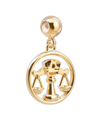 Chocli 18 Ayar Altın Kaplama Charm - Terazi Burcu