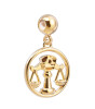 Chocli 18 Ayar Altın Kaplama Charm - Terazi Burcu
