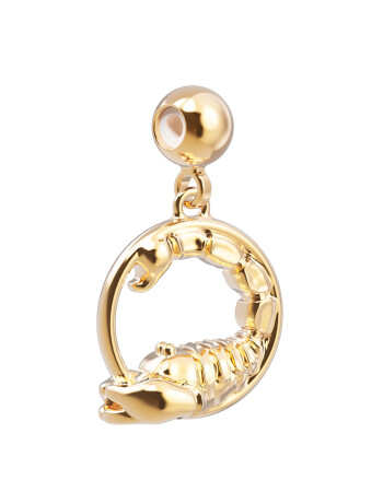 Chocli 18 Ayar Altın Kaplama Charm - Akrep Burcu