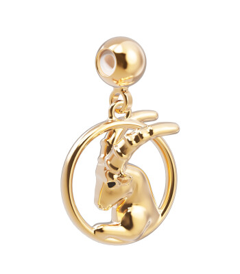 Chocli 18 Ayar Altın Kaplama Charm - Oğlak Burcu