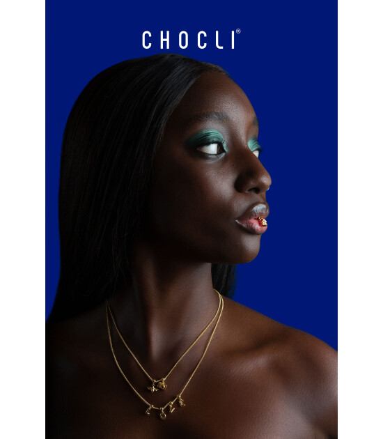 Chocli Altın Kaplama Kolye & Bileklik Charm (18 Ayar) // Heart