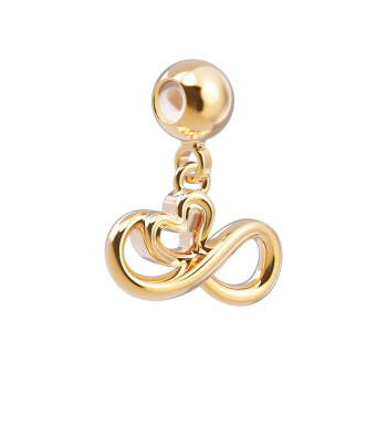 Chocli Altın Kaplama Kolye & Bileklik Charm (18 Ayar) // Infinity