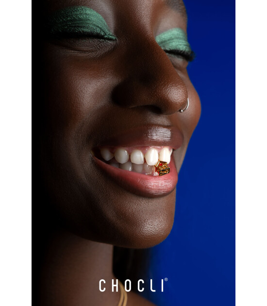 Chocli Altın Kaplama Kolye & Bileklik Charm (18 Ayar) // Pati