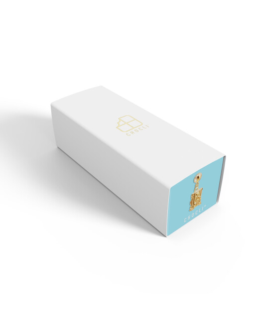 Chocli Altın Kaplama Kolye & Bileklik Charm (18 Ayar) // Valiz