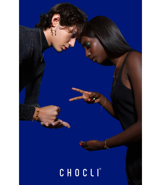 Chocli Altın Kaplama Kolye & Bileklik Charm (18 Ayar) // D&uuml;nya