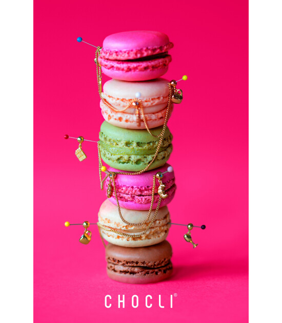 Chocli 18 Ayar Altın Kaplama Charm - &Ccedil;ikolata