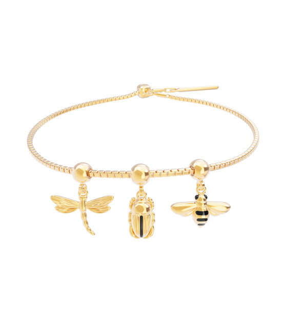 Chocli 18 Ayar Altın Kaplama Charm - Dragon Fly