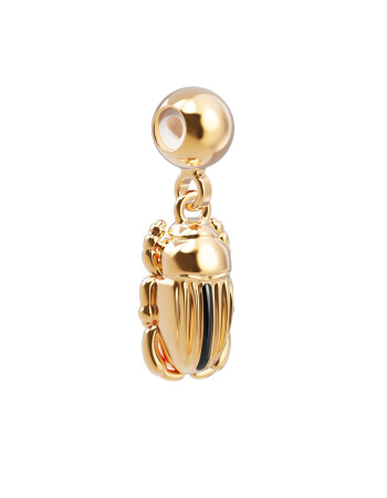 Chocli 18 Ayar Altın Kaplama Charm - Scarabee