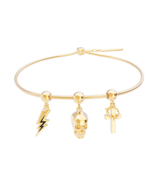 Chocli 18 Ayar Altın Kaplama Charm - Cross