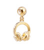 Chocli 18 Ayar Altın Kaplama Charm - Kulaklık