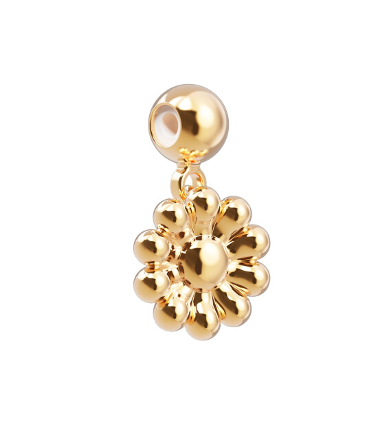 Chocli 18 Ayar Altın Kaplama Charm -  Papatya