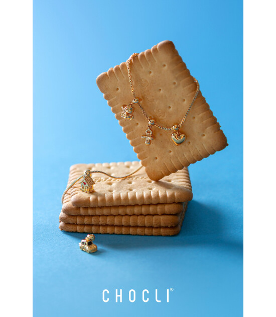 Chocli 18 Ayar Altın Kaplama Charm -  Bebek arabası