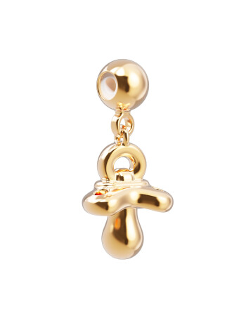 Chocli 18 Ayar Altın Kaplama Charm - Emzik