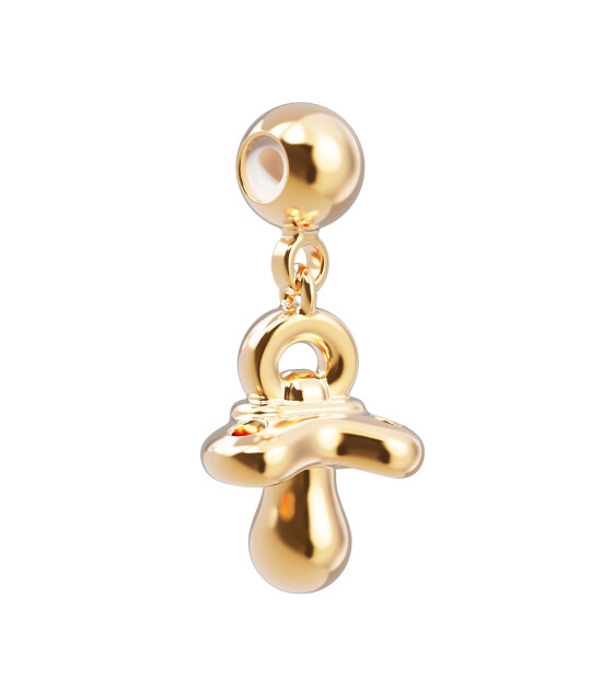 Chocli 18 Ayar Altın Kaplama Charm - Emzik