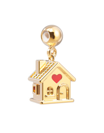Chocli 18 Ayar Altın Kaplama Charm - Ev
