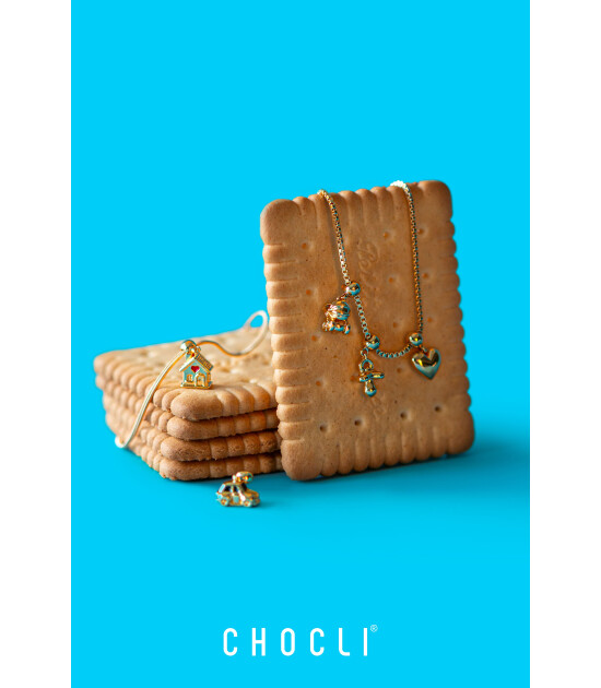 Chocli 18 Ayar Altın Kaplama Charm - Ev