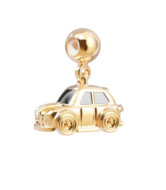 Chocli 18 Ayar Altın Kaplama Charm - Araba