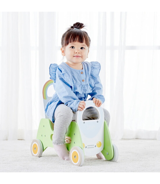 Classic World Ahşap Y&uuml;r&uuml;me Arkadaşı // G&ouml;kkuşağı