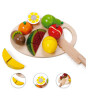 Classic World Ahşap Meyve Sebze Kesme Oyunu 17 Parça