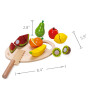 Classic World Ahşap Meyve Sebze Kesme Oyunu 17 Parça
