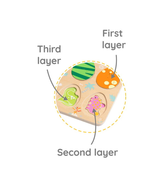 Classic World Ahşap Dinozor Yapbozu