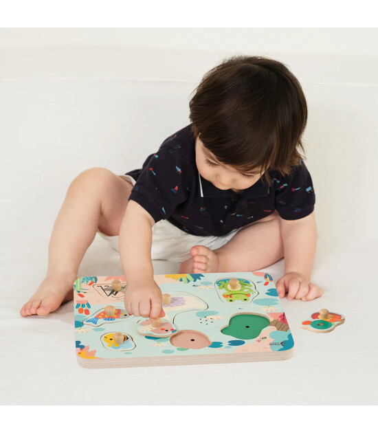 Classic World Ahşap Sesli Puzzle // Göl