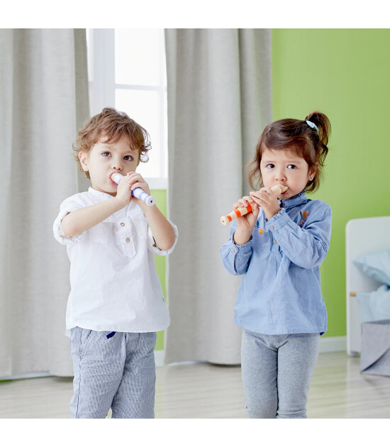 Classic World Ahşap Fl&uuml;t // Mavi