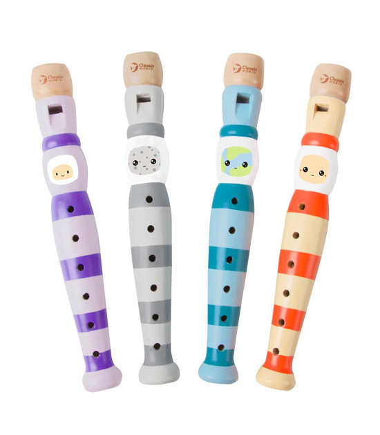 Classic World Ahşap Fl&uuml;t // Mavi