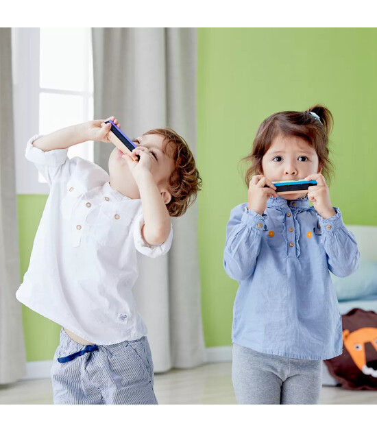 Classic World Ahşap Mızıka - Mavi