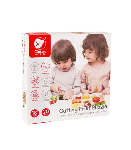 Classic World Ahşap Meyve Kesme Yapbozu