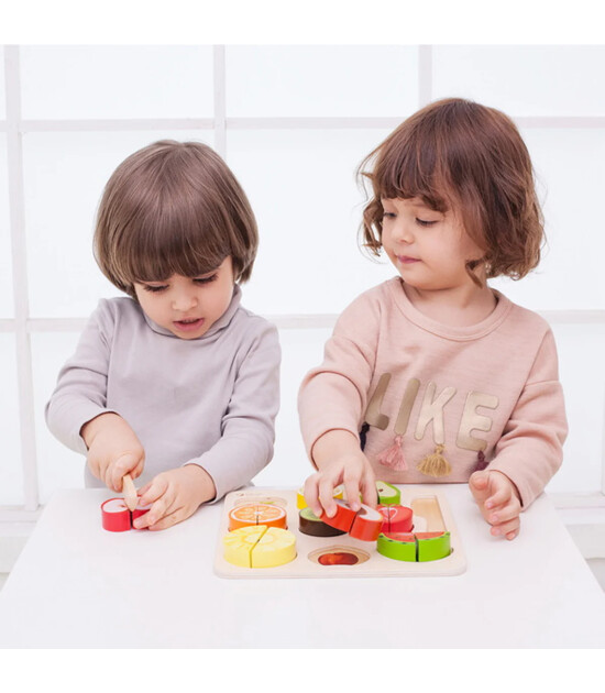 Classic World Ahşap Meyve Kesme Yapbozu