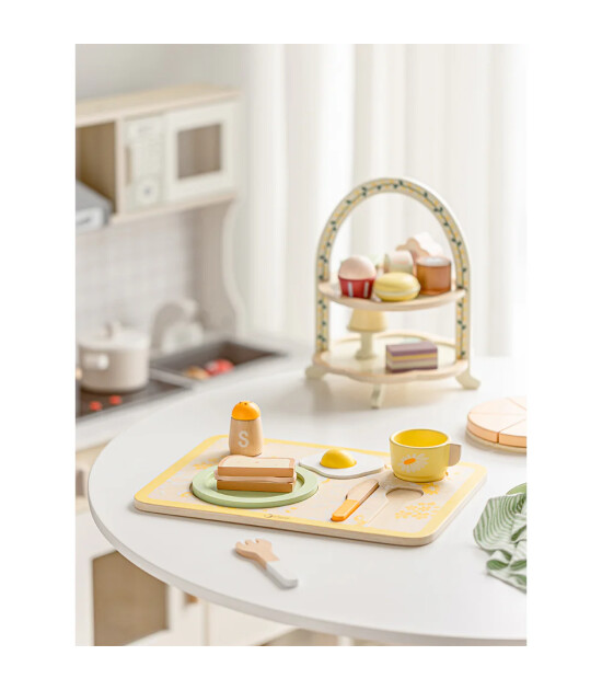 Classic World Ahşap Vintage Kahvaltı Seti