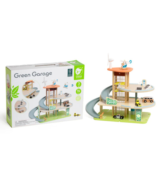 Classic World Ahşap Yeşil Garaj