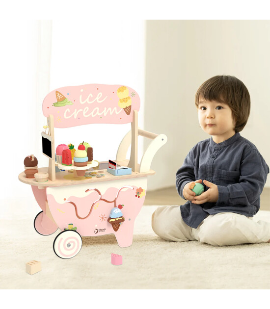 Classic World Ahşap Dondurma Arabası