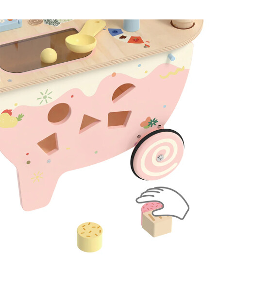 Classic World Ahşap Dondurma Arabası