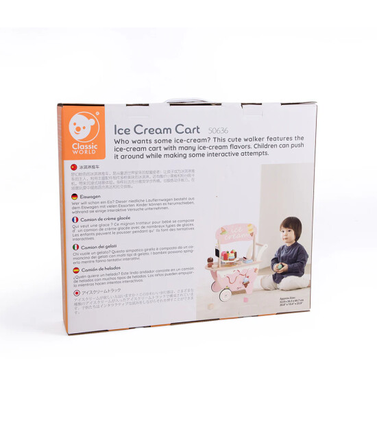 Classic World Ahşap Dondurma Arabası