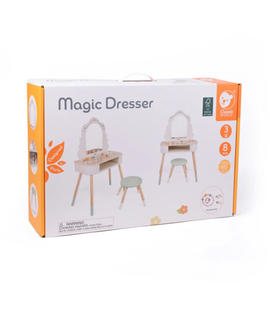 Classic World Ahşap Makyaj Masası