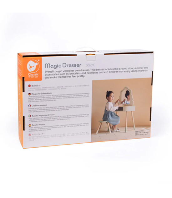 Classic World Ahşap Makyaj Masası