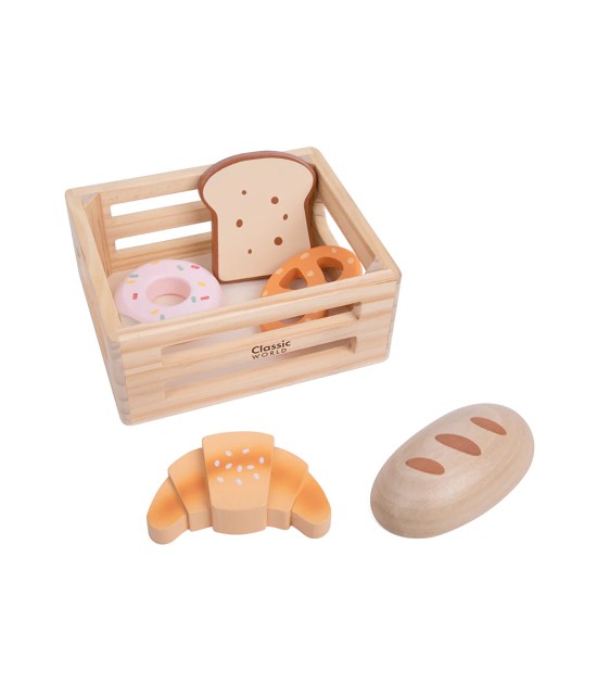 Classic World Ahşap Ekmek Seti