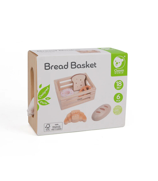 Classic World Ahşap Ekmek Seti