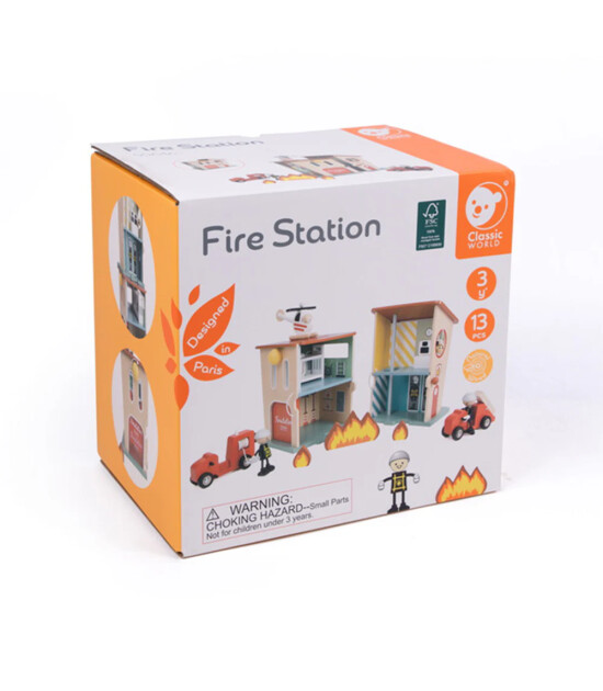 Classic World Ahşap İtfaiye İstasyonu