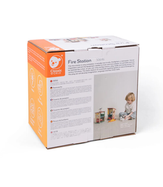 Classic World Ahşap İtfaiye İstasyonu