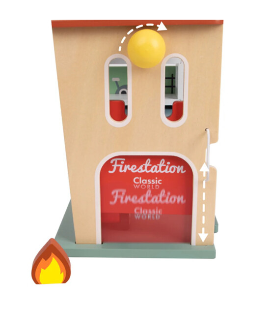 Classic World Ahşap İtfaiye İstasyonu
