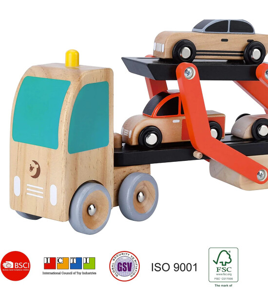 Classic World Ahşap Ara&ccedil; Taşıma Tır Seti