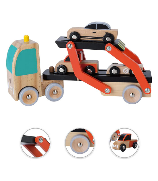 Classic World Ahşap Ara&ccedil; Taşıma Tır Seti