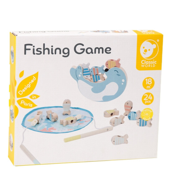 Classic World Ahşap Balık Tutma Oyunu